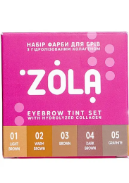 ZOLA Набір фарб для брів з окисником  в саше.