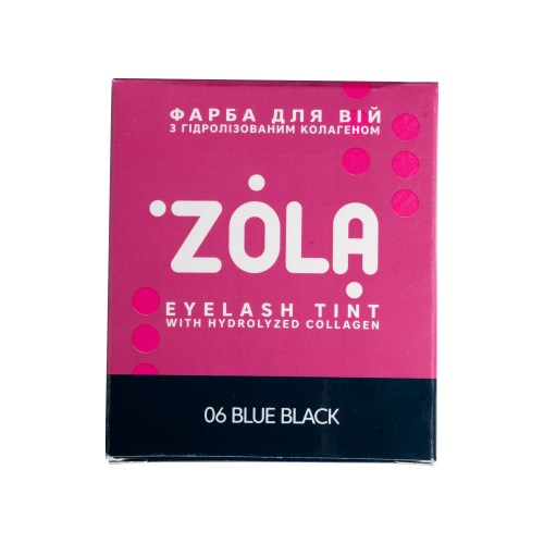 Фарба для вій в саше ZOLA 5 мл 06 blue black. - фото №2 