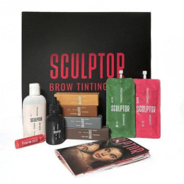 Набір для фарбування брів "BROW TINTING SET", SCULPTOR