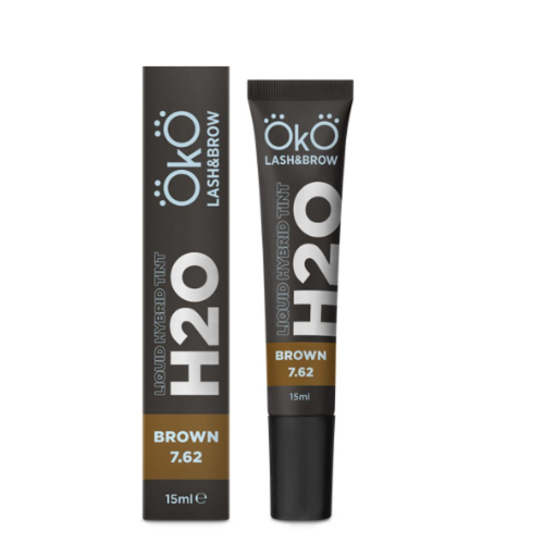 Фарба для брів та вій OKO Liquid Hybrid Tint H20 Brown 7.62 15ml - фото №5 