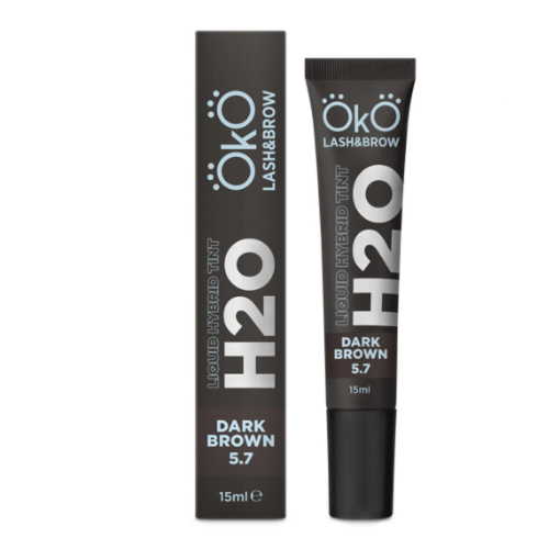Фарба для брів та вій OKO Liquid Hybrid Tint H20 Dark Brown 5.7 15ml - фото №5 