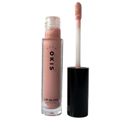 Кольоровий блиск для губ LIP GLOSS 6 мл OKIS BROW (02 КАРАМЕЛЬНИЙ). - фото