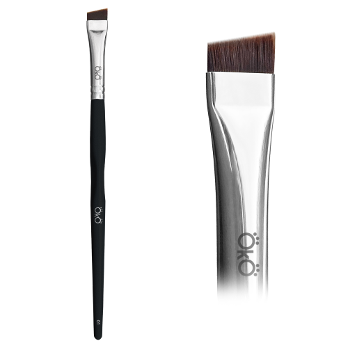 Пензлик великий скошений OKO 1 BLACK EDITION OKO Lash&Brow. - фото