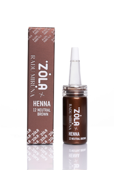 ZOLA x RADU MIRUNA Хна професійна для брів 10 г (12 NEUTRAL BROWN). - фото