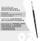 OKO Пензлик міні скошений №2 BLACK EDITION OKO Lash&Brow. - фото №3