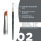 OKO Пензлик міні скошений №2 BLACK EDITION OKO Lash&Brow. - фото №2