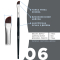OKO Пензлик мякий скошений великий №6 BLACK EDITION OKO Lash&Brow. - фото №2