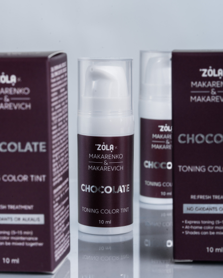 ZOLA x Makarenko x Makarevich Тонуюча фарба Toning Color Tint Chocolate 10 мл. - фото №3 