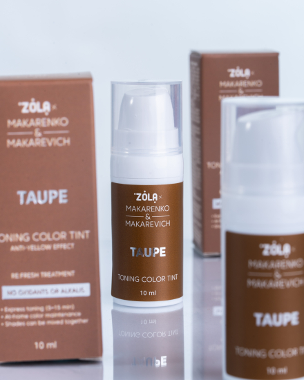 ZOLA x Makarenko x Makarevich Тонуюча фарба Toning Color Tint Taupe 10 мл. - фото №2 