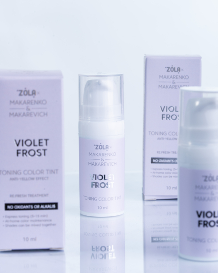 ZOLA x Makarenko x Makarevich Тонуюча фарба Toning Color Tint Violet Frost 10 мл. - фото №2 
