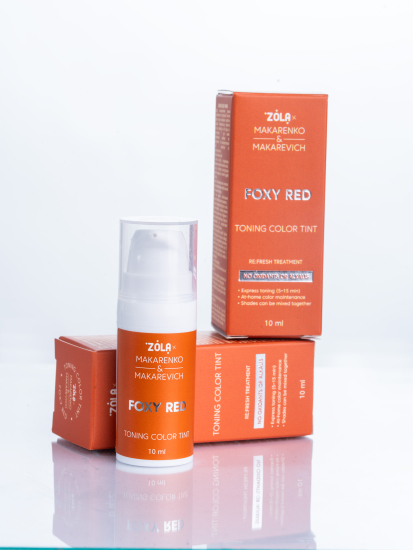 ZOLA x Makarenko x Makarevich Тонуюча фарба Toning Color Tint Foxy Red 10 мл. - фото №2 
