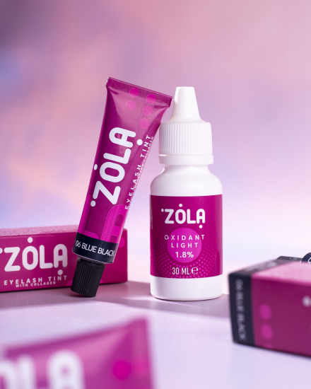 ZOLA Фарба для вій із колагеном 15ml. 06  blue black -  №4 