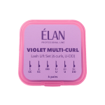 Комплект силіконових валиків для ламінування VIOLET MULTI-CURL з вигинами U-DD Elan. - фото