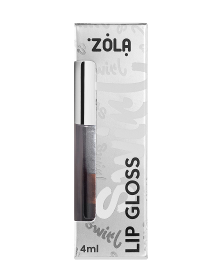ZOLA Блиск для губ SWIRL LIP GLOSS BROWNIE. -  №2 