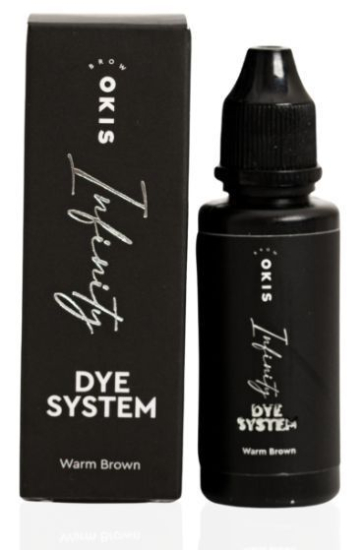 Фарба для брів - INFINITY Dye System WARM BROWN Okis  Brow - 15 мл - фото