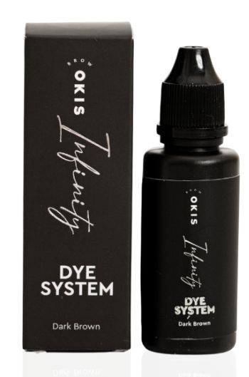 Фарба для брів INFINITY Dye System DARK BROWN Okis Brow 15 мл. - фото