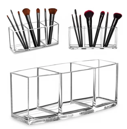 Органайзер під пензлики та косметику, 3 відділення. - фото №3 