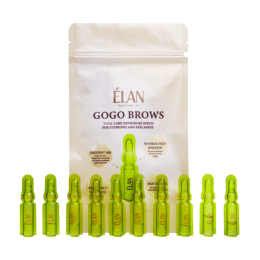 ELAN GOGO BROWS: сироватка для догляду за бровами та віями в ампулах