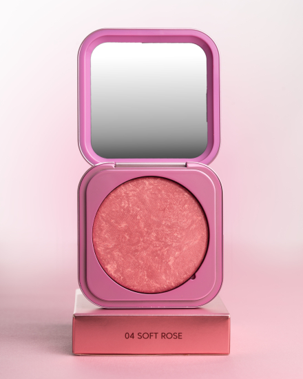 ZOLA Румяна Velvet Blush Glow 04 Ніжна троянда Soft Rose - фото