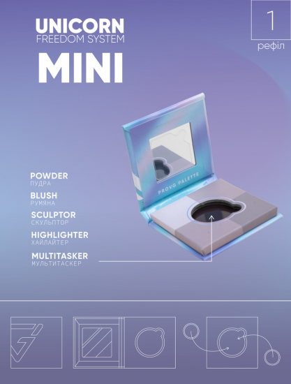 Магнітна палетка Unicorn mini PROVG. - фото №2 