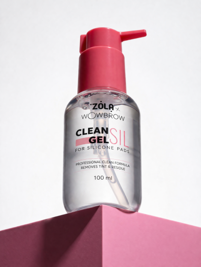 ZOLA x WowBrow Засіб для очищення валиків для ламінування вій CLEAN SIL GEL 100 мл. - фото №2 