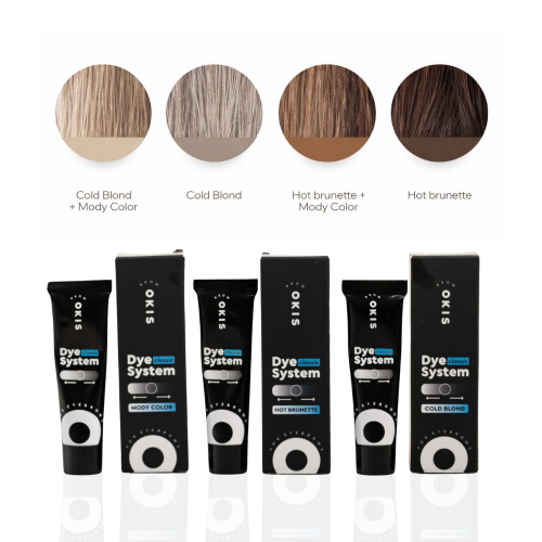 Крем-фарба для брів - CLASSIC Dye System HOT BRUNETTE Okis Brow - 15 мл. - фото №4 