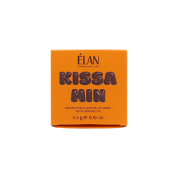 Живильна нічна маска для губ з олією апельсина Kissamin. ELAN.