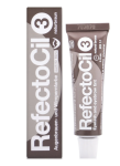 Фарба для брів та вій RefectoCil №3 Natural Brown. - фото
