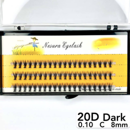 Війки Nesura Eyelash 20D 8 мм. (insta)