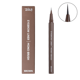 ZOLA Лайнер для брів c моно-пензлем Brown.