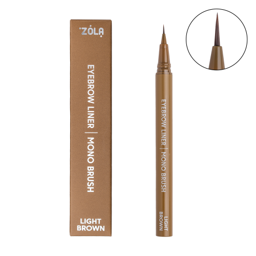 ZOLA Лайнер для брів c моно-пензлем Light Brown - 