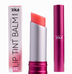 ZOLA Відтінковий бальзам для губ Lip Tint Balm (02 Peach Natural).