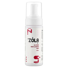 Очищаюча піна шампунь для брів ZOLA 150 ml біла.