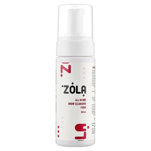 Очищаюча піна шампунь для брів ZOLA 150 ml біла. - фото