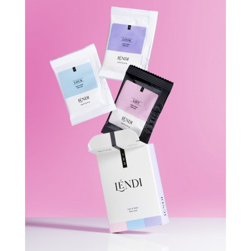 LENDI Набір складів для ламінування вій та брів у саше 3х3мл "Lash & Brow New Look" - фото №3 
