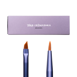 ZOLA x Romashka Набір пензлів для брів і вій професійний