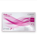 Рукавиці нітрілові Ceros Pink (рожеві) розмір XS. - фото